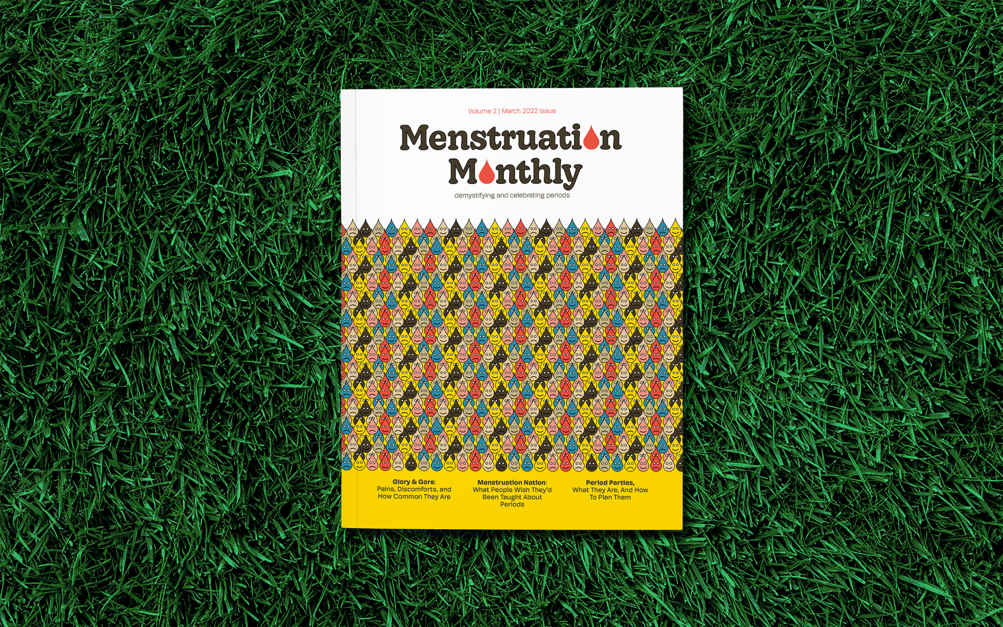 "Menstruation Monthly" front cover.