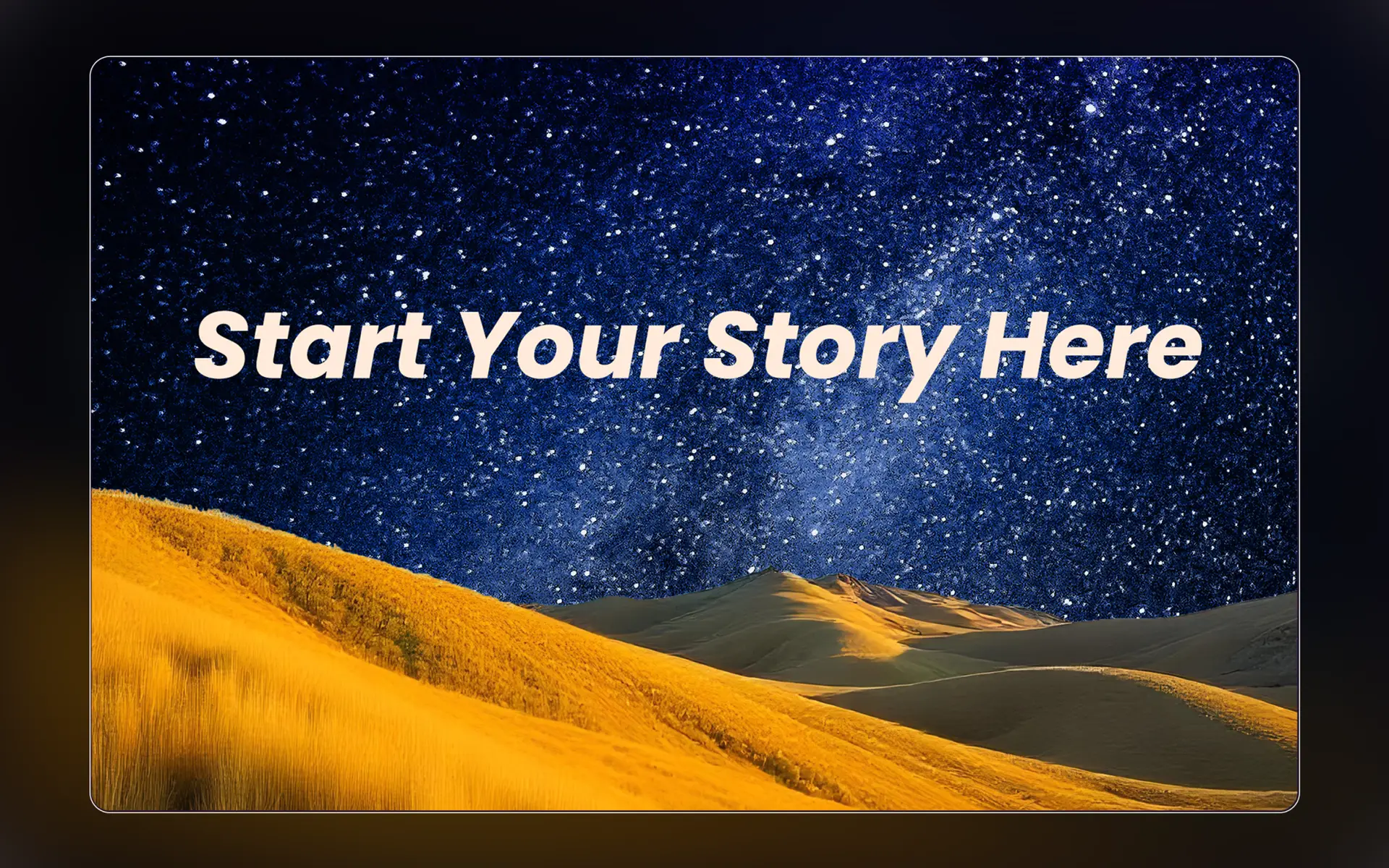 Start your story here collage.